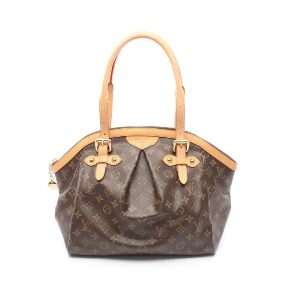 Louis Vuitton Tivoli Handbag Canvas Leather Monogram Brown